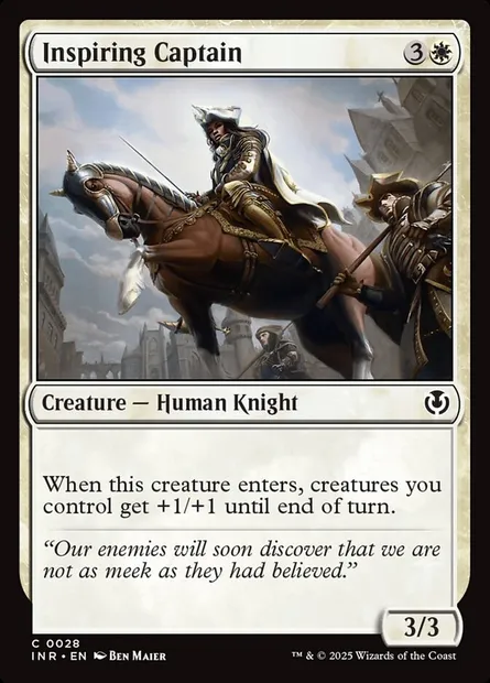 Inspiring Captain, Magic card INR 28 — Innistrad Remastered set