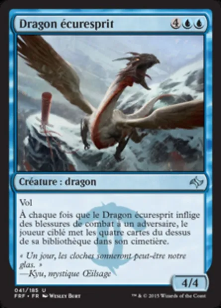 Dragon écuresprit, carte Magic FRF 41 — extension Destin reforgé