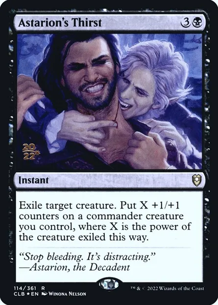 Soif d'Astarion, carte Magic PCLB 114s — extension Battle for Baldur's Gate Promos