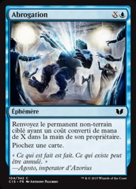 Abrogation, carte Magic C15 104 — extension Commander 2015