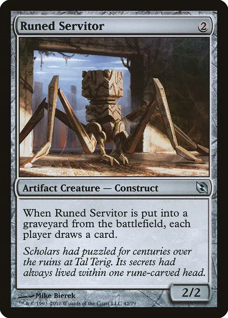 Runed Servitor, Magic card DDF 42 — Duel Decks: Elspeth vs. Tezzeret set
