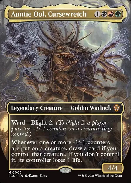 Auntie Ool, Cursewretch, Magic card ECC 2 — Lorwyn Eclipsed Commander set
