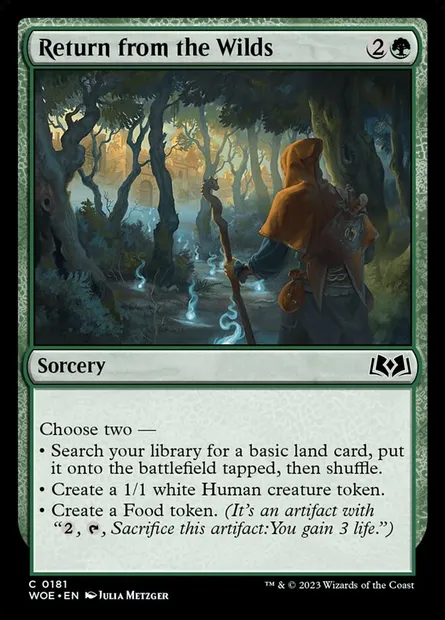 Return from the Wilds, Magic card WOE 181 — Wilds of Eldraine set