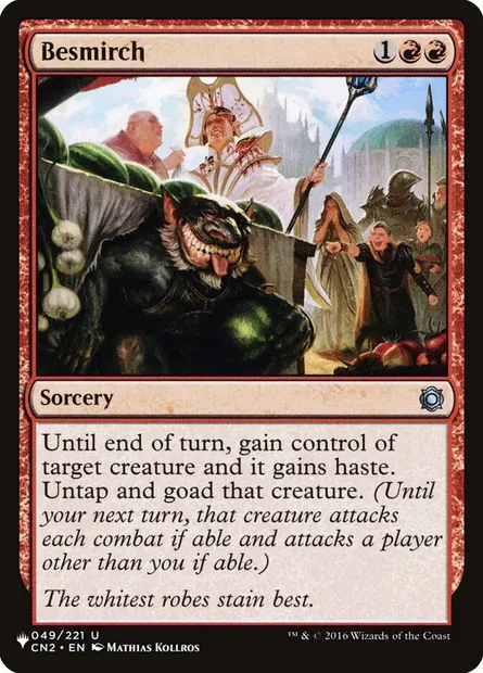 Besmirch, carte Magic PLST CN2-49 — extension The List