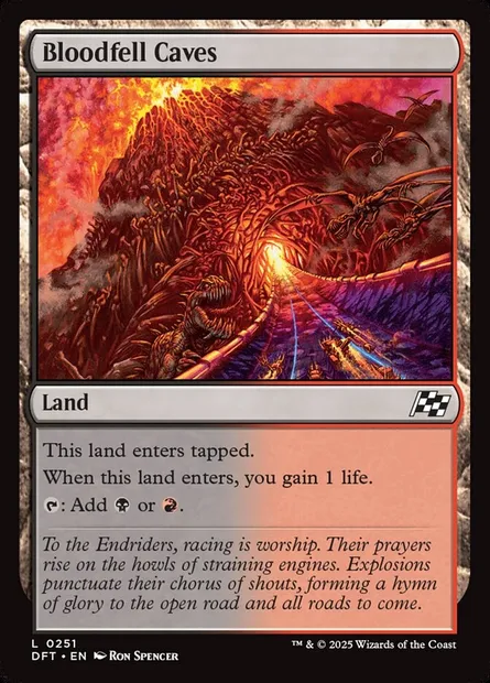 Bloodfell Caves, Magic card DFT 251 — Aetherdrift set