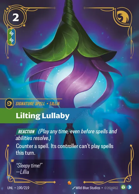 Lilting Lullaby, Riftbound card UNL 190 — Unleashed set