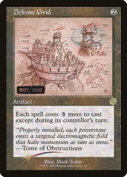 Defense Grid, Magic card BRR 76z — The Brothers' War Retro Artifacts set