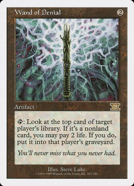 Wand of Denial, Magic card 6ED 317 — Classic Sixth Edition set