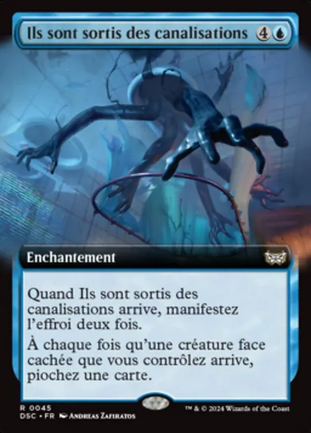 Ils sont sortis des canalisations, carte Magic DSC 45 — extension Duskmourn: House of Horror Commander