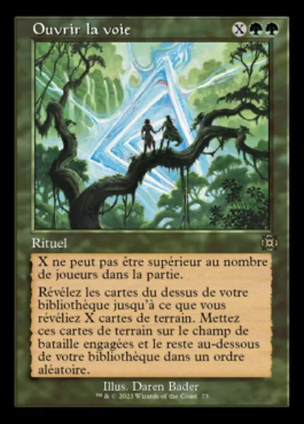 Ouvrir la voie, carte Magic MAT 73 — extension L'invasion des machines : le jour d'après