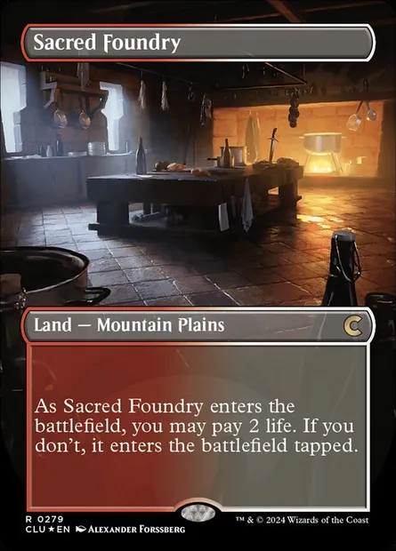 Sacred Foundry, Magic card CLU 279 — Ravnica: Clue Edition set