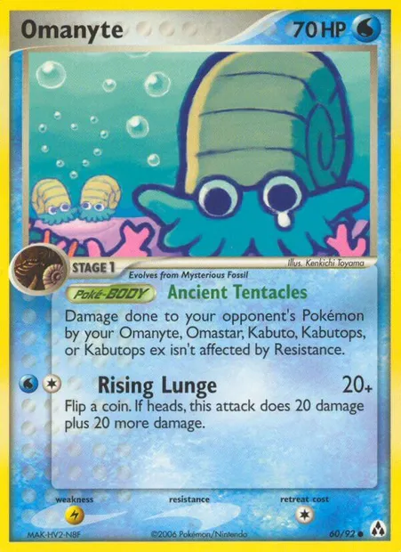 Omanyte, Pokémon card LM 60 — Legend Maker set