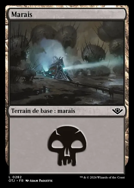 Marais, carte Magic OTJ 282 — extension Outlaws of Thunder Junction