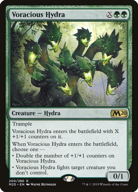 Voracious Hydra, Magic card PM20 200p — Core Set 2020 Promos set