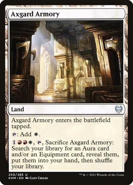 Axgard Armory, Magic card KHM 250 — Kaldheim set