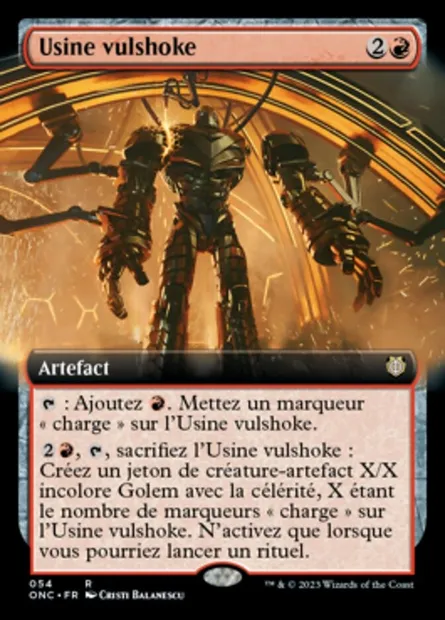 Usine vulshoke, carte Magic ONC 54 — extension Phyrexia: All Will Be One Commander