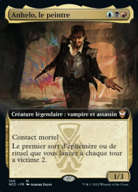 Anhelo, le peintre, carte Magic NCC 100 — extension New Capenna Commander