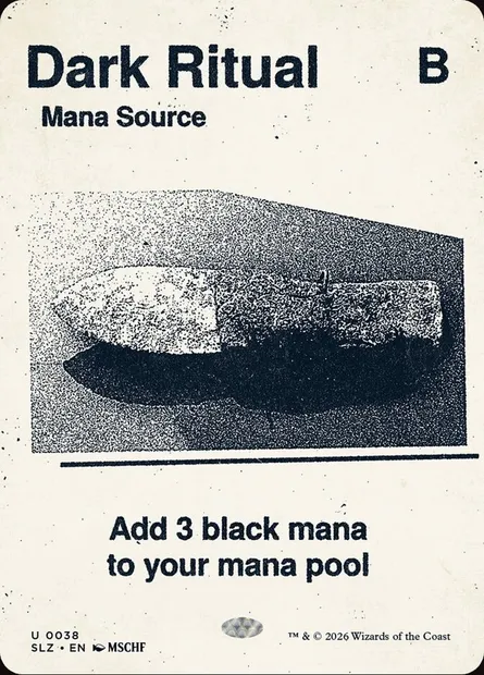 Dark Ritual, Magic card SLZ 38 — The Zeta Set set