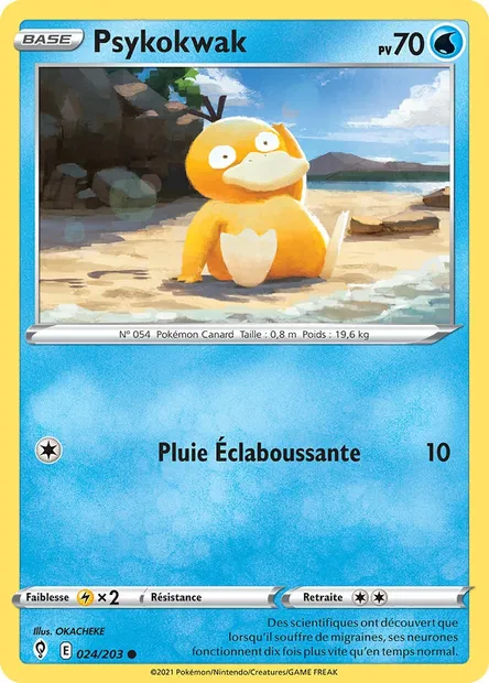 Psykokwak, carte Pokémon EVS 24 — extension Évolution Céleste