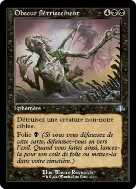 Obscur flétrissement, carte Magic DMR 301 — extension Dominaria Remastered