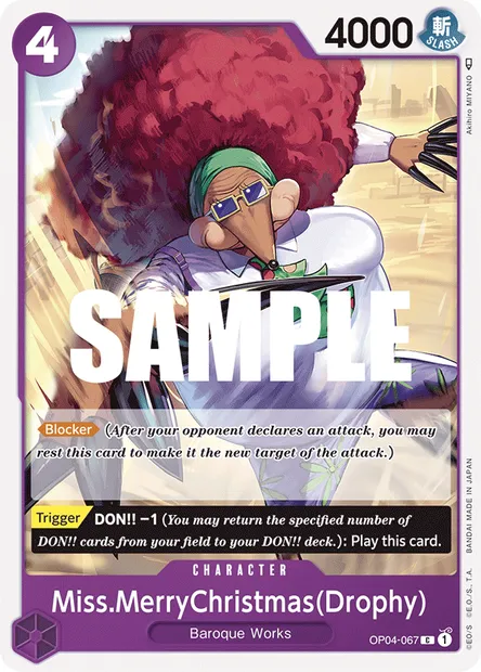 Miss.MerryChristmas(Drophy), One Piece card OP04-067 — KINGDOMS OF INTRIGUE set
