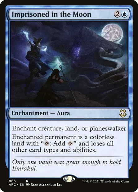 Imprisoned in the Moon, Magic card AFC 85 — Forgotten Realms Commander set