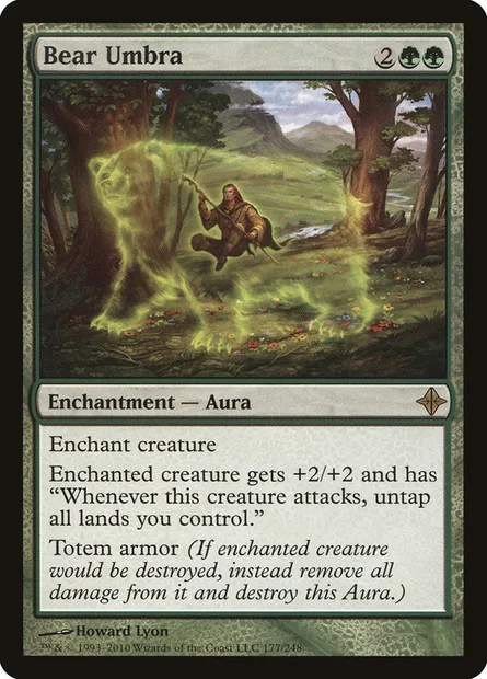 Bear Umbra, Magic card ROE 177 — Rise of the Eldrazi set