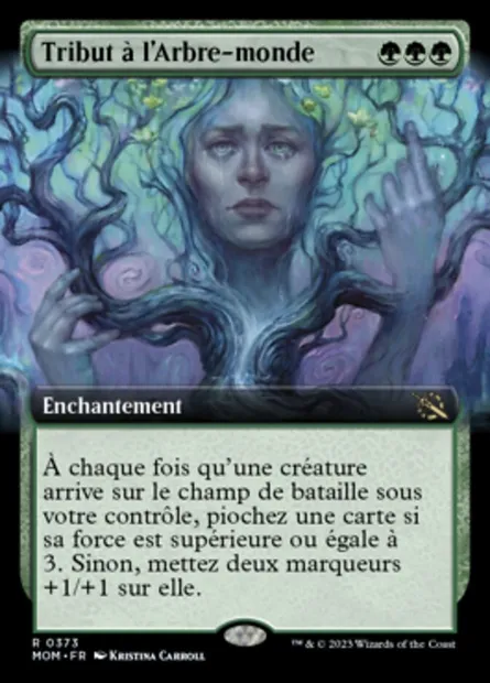 Tribut à l'Arbre-monde, carte Magic MOM 373 — extension L'invasion des machines