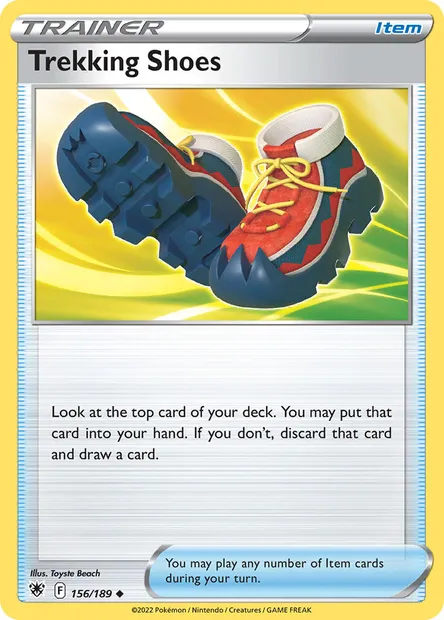 Trekking Shoes, Pokémon card ASR 156 — Astral Radiance set