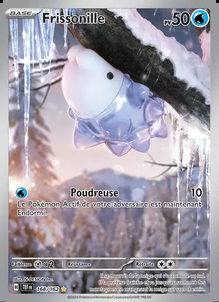 Frissonille, carte Pokémon TEF 168 — extension Forces Temporelles