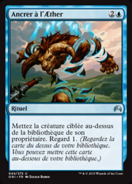Ancrer à l'Aether, carte Magic ORI 44 — extension Magic Origines