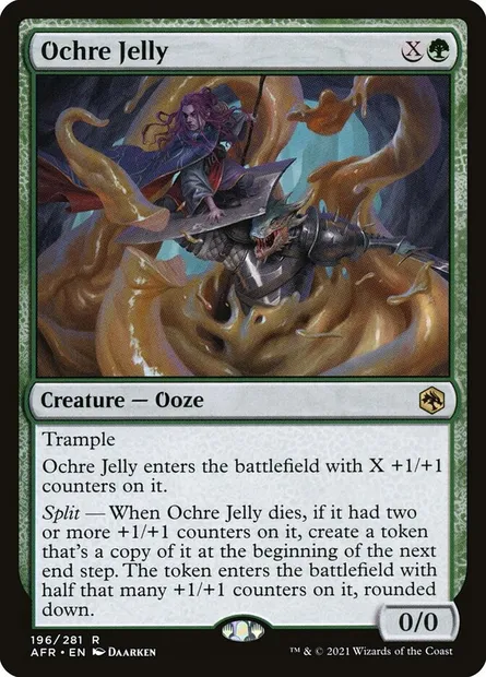 Ochre Jelly, Magic card AFR 196 — Adventures in the Forgotten Realms set
