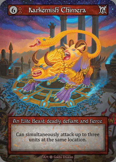 Karkemish Chimera, carte Sorcery ALP 088 — extension Alpha