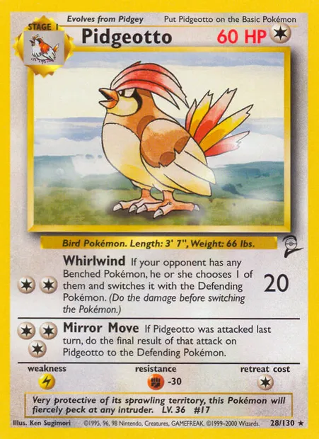 Roucoups, carte Pokémon B2 28 — extension Base Set 2