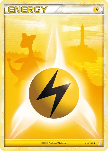 Lightning Energy, Pokémon card HS 118 — HeartGold SoulSilver set