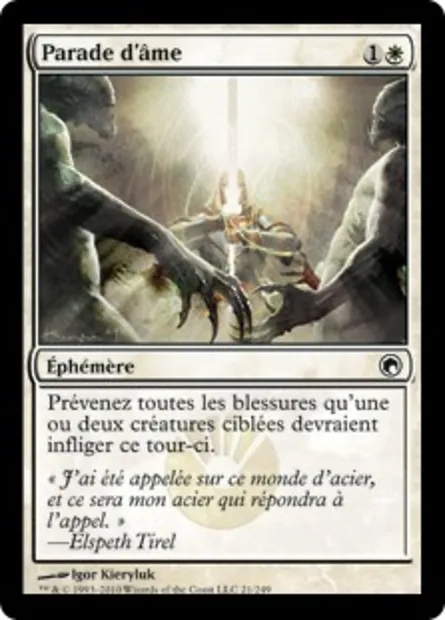 Parade d'âme, carte Magic SOM 21 — extension Cicatrices de Mirrodin