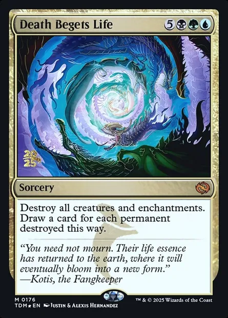 Death Begets Life, Magic card PTDM 176s — Tarkir: Dragonstorm Promos set