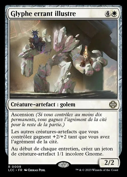 Glyphe errant illustre, carte Magic LCC 9 — extension The Lost Caverns of Ixalan Commander
