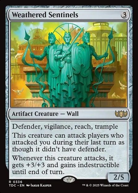 Weathered Sentinels, Magic card TDC 336 — Tarkir: Dragonstorm Commander set