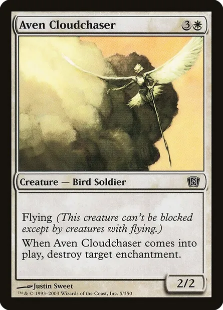 Aven Cloudchaser, Magic card 8ED 5★ — Eighth Edition set