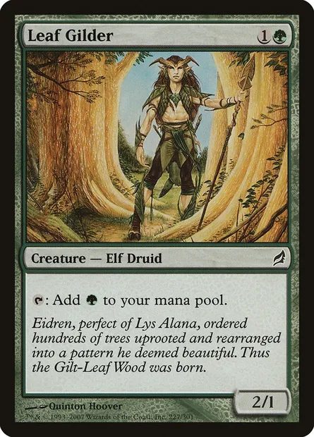 Leaf Gilder, Magic card LRW 227 — Lorwyn set