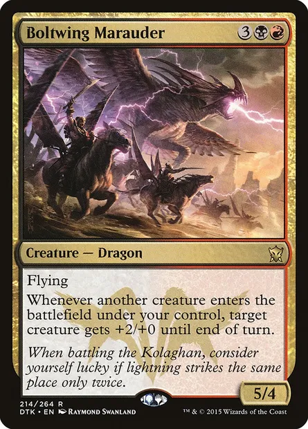 Boltwing Marauder, Magic card DTK 214 — Dragons of Tarkir set