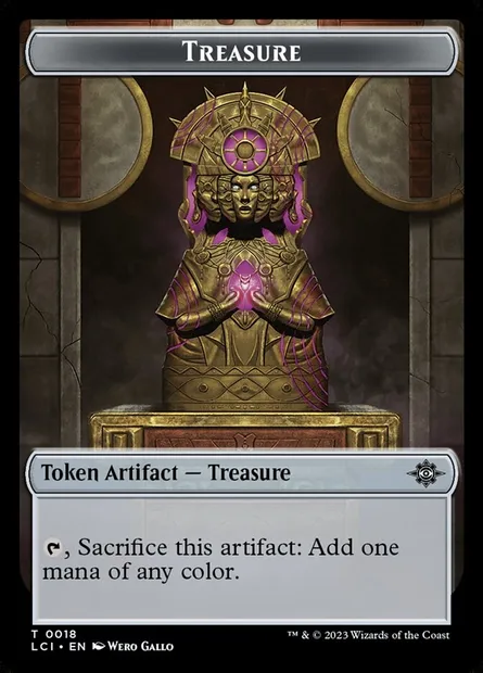 Treasure, carte Magic TLCI 18 — extension The Lost Caverns of Ixalan Tokens