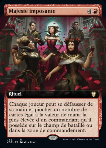 Majesté imposante, carte Magic VOC 62 — extension Crimson Vow Commander