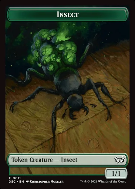 Insect, Magic card TDSC 11 — Duskmourn Commander Tokens set