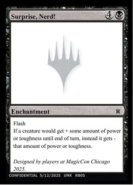 Surprise, Nerd!, carte Magic UNK RB05b — extension Unknown Event
