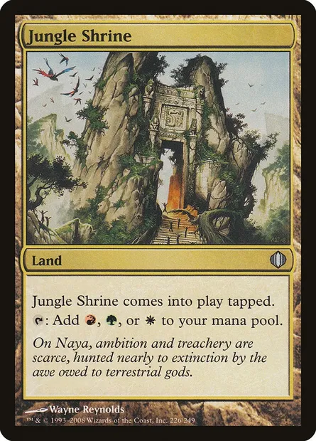 Jungle Shrine, Magic card ALA 226 — Shards of Alara set
