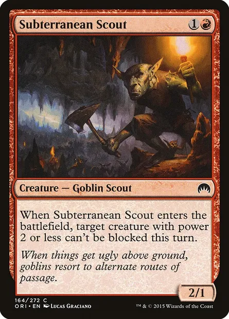 Subterranean Scout, Magic card ORI 164 — Magic Origins set