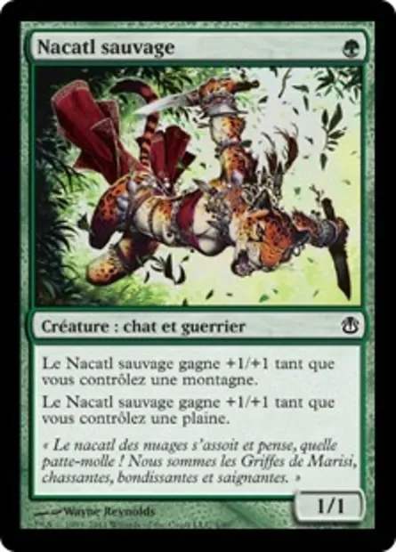 Nacatl sauvage, carte Magic DDH 4 — extension Duel Decks: Ajani vs. Nicol Bolas