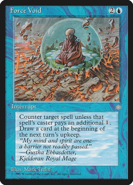 Force Void, Magic card ICE 70 — Ice Age set